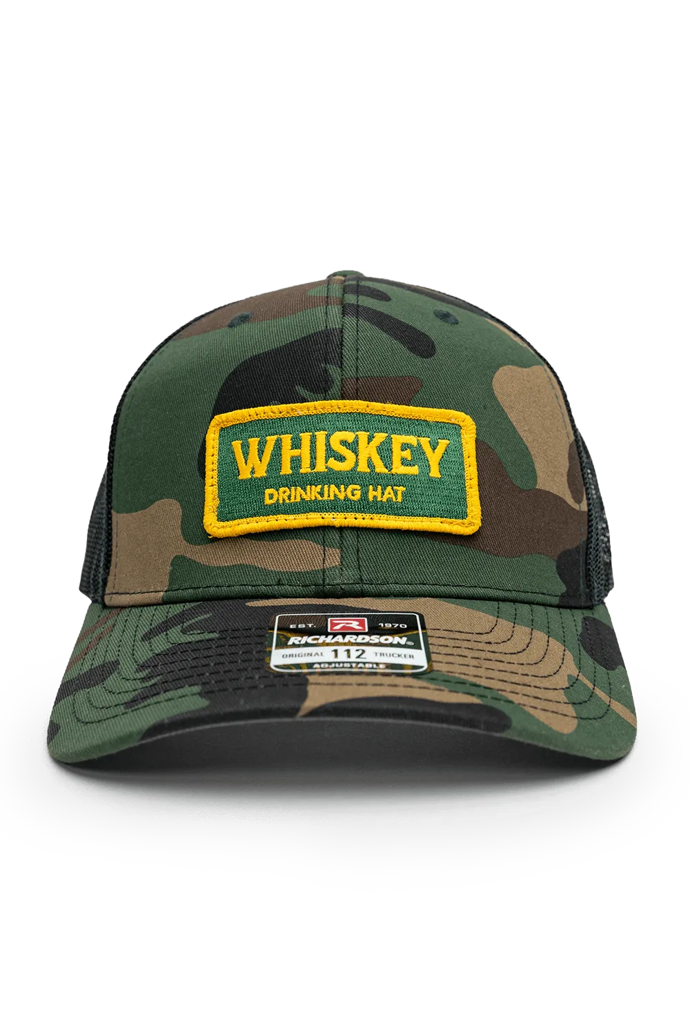 Whiskey Drinking Hat - 6-Panel Richardson Snapback Trucker Hat