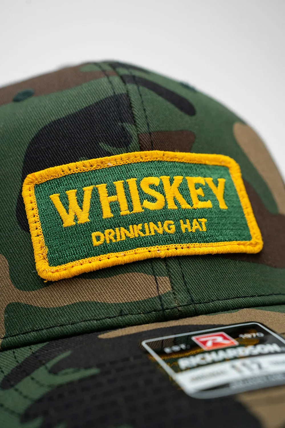 Whiskey Drinking Hat - 6-Panel Richardson Snapback Trucker Hat
