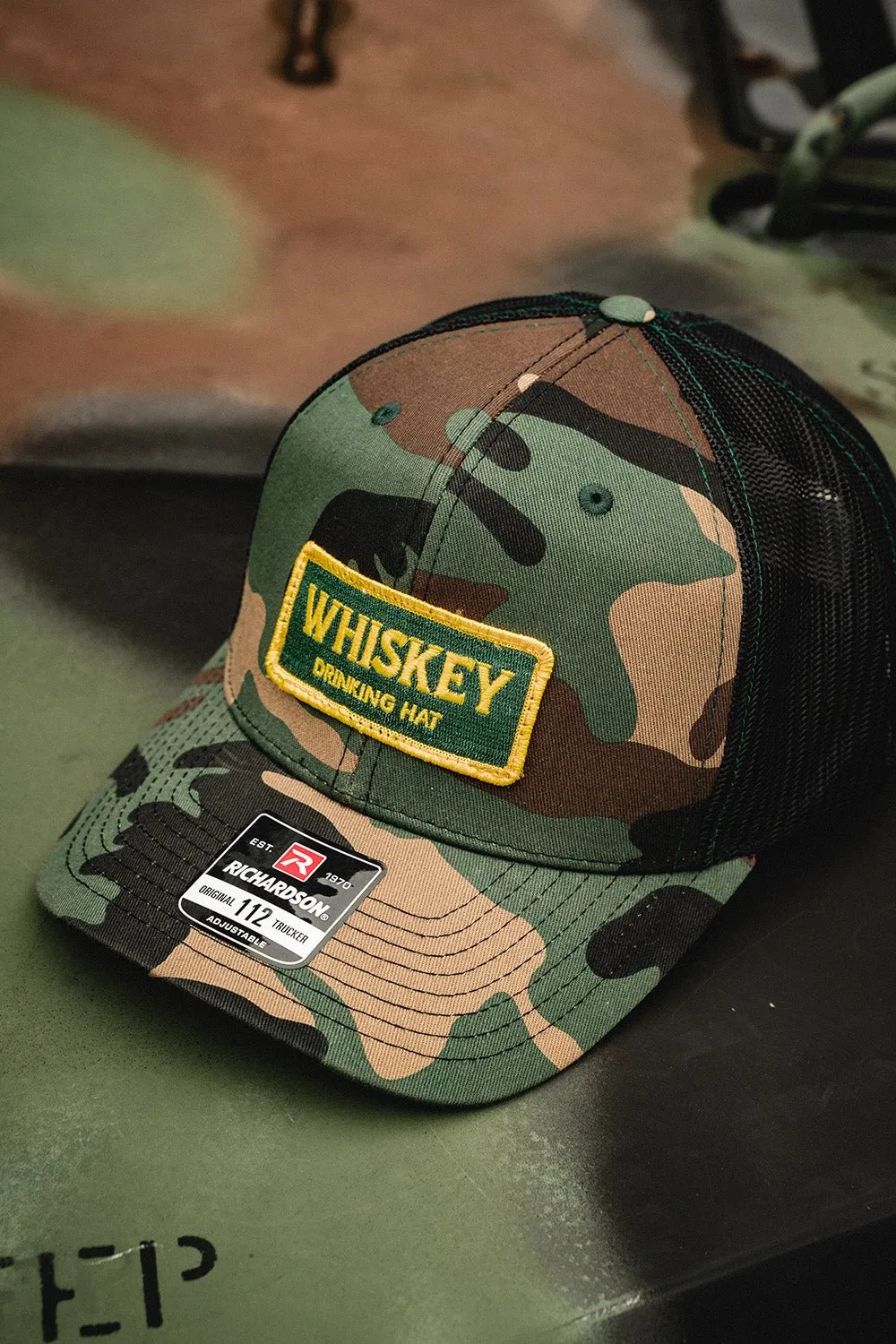 Whiskey Drinking Hat - 6-Panel Richardson Snapback Trucker Hat