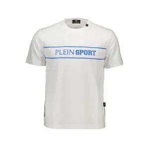 White Cotton Men T-Shirt