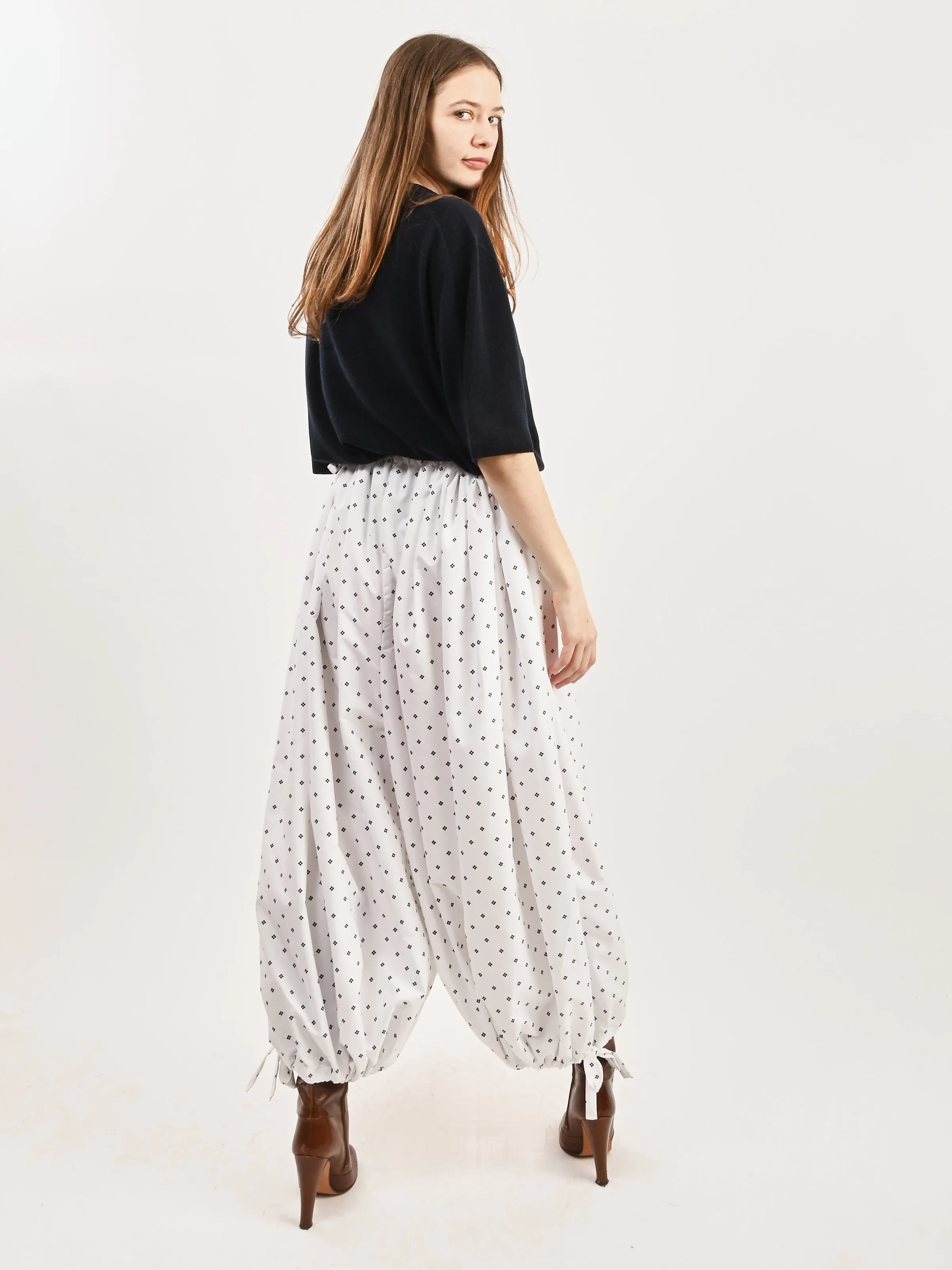 White Harem Pants