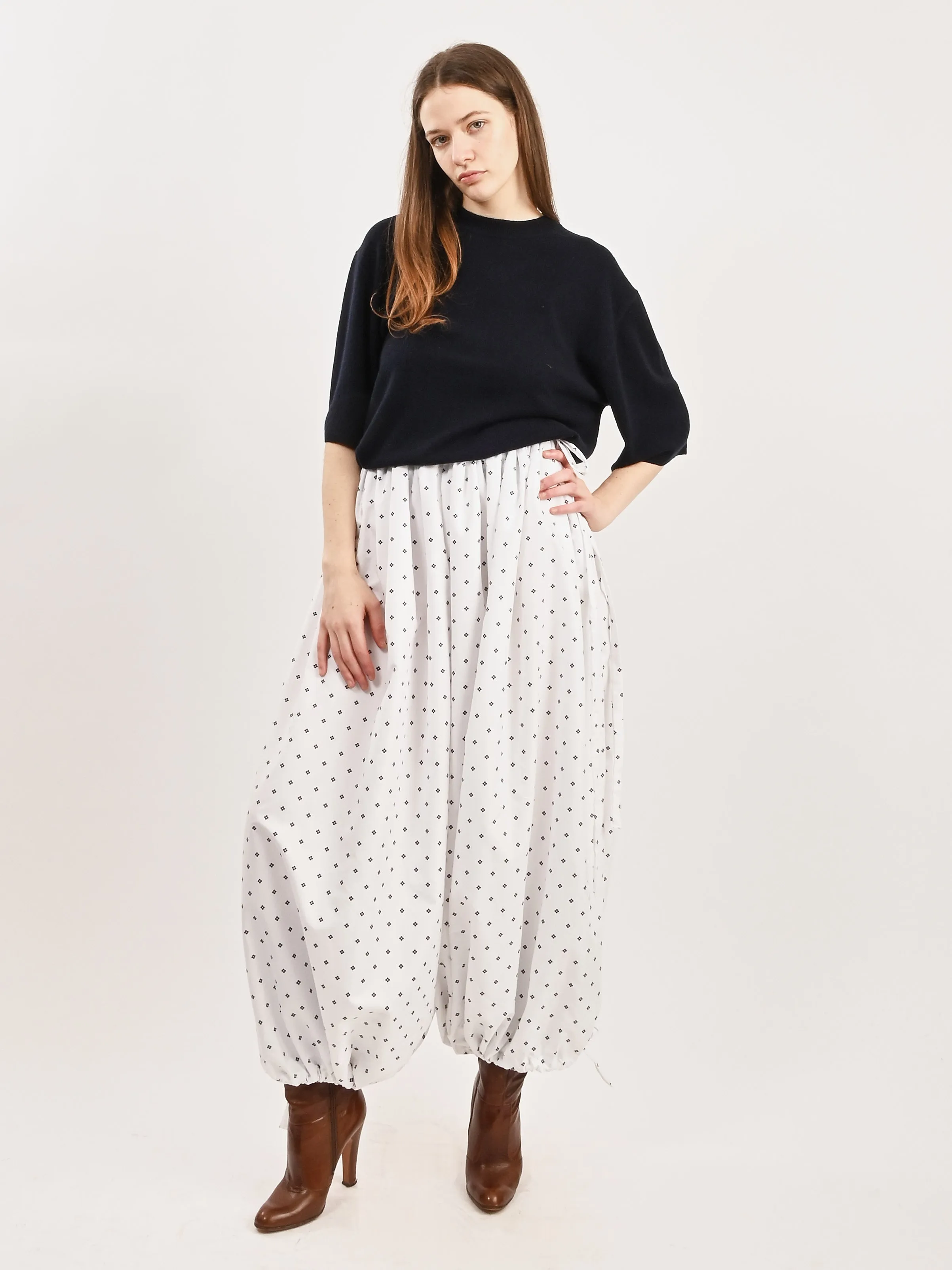 White Harem Pants