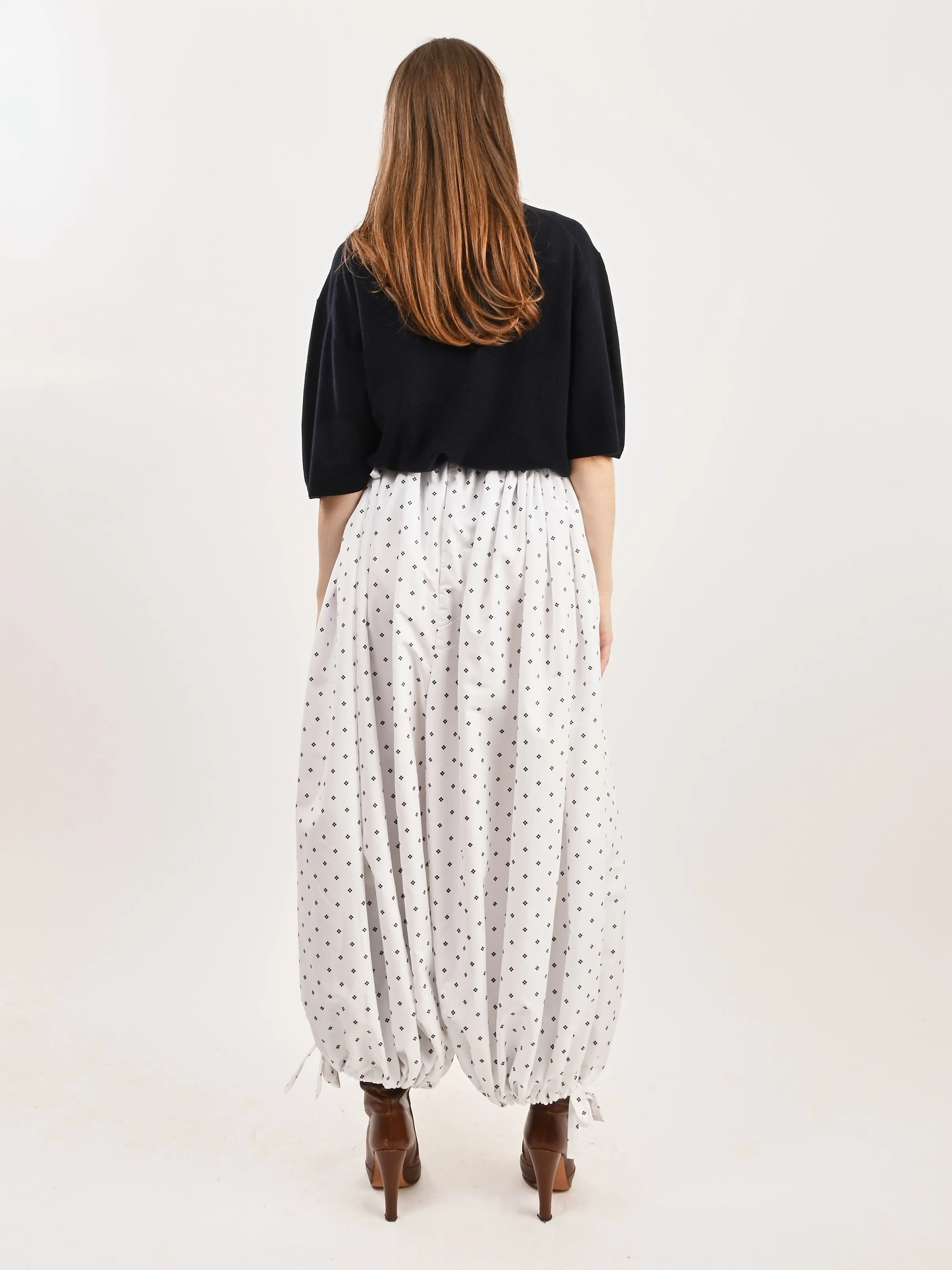 White Harem Pants