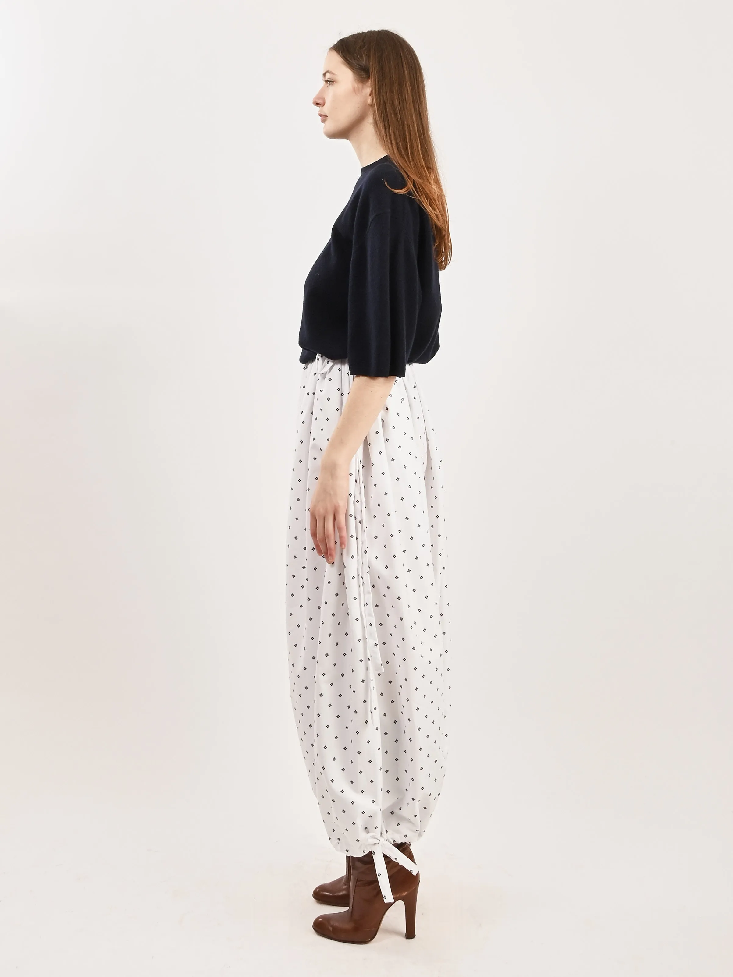 White Harem Pants