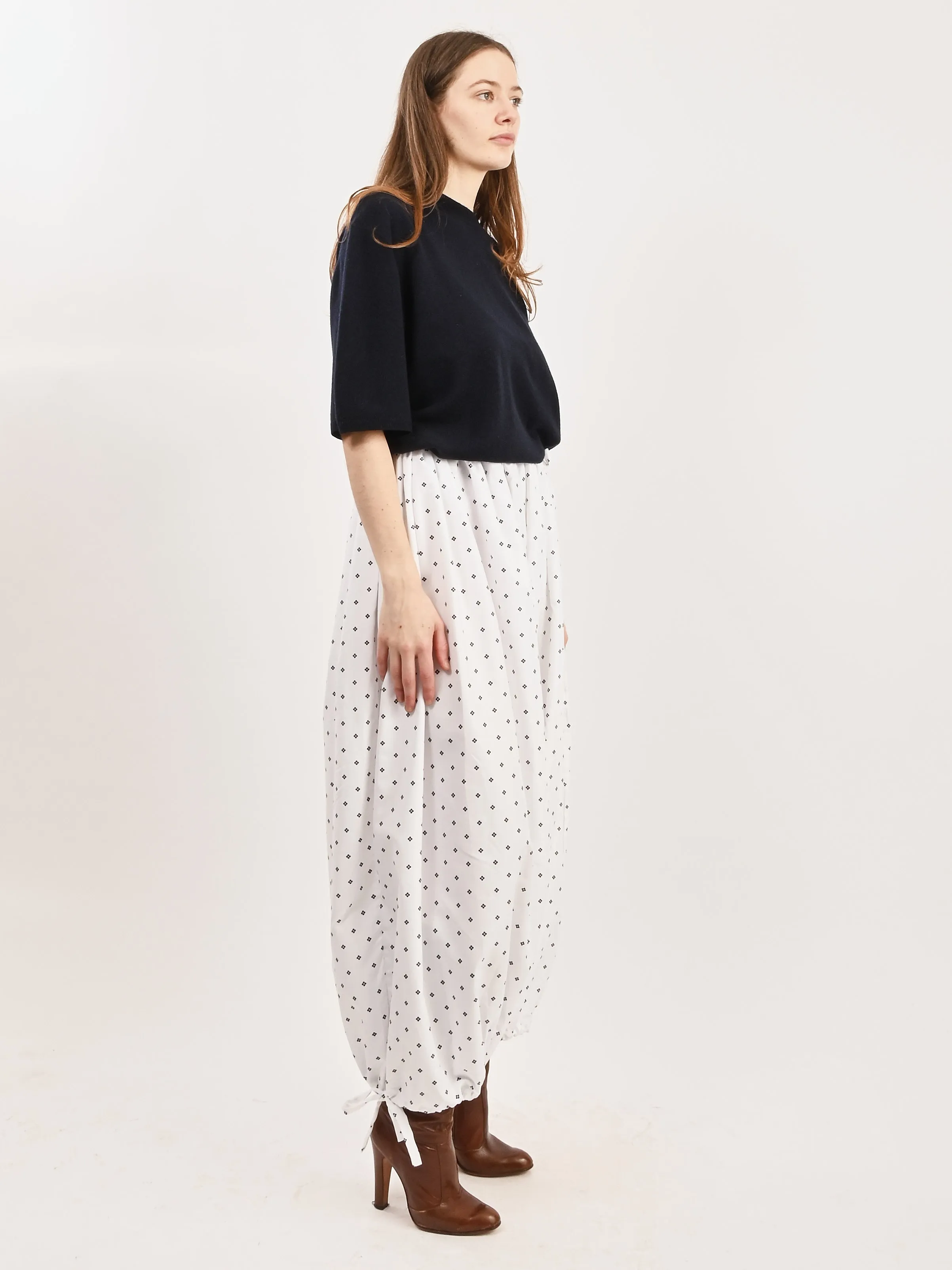 White Harem Pants