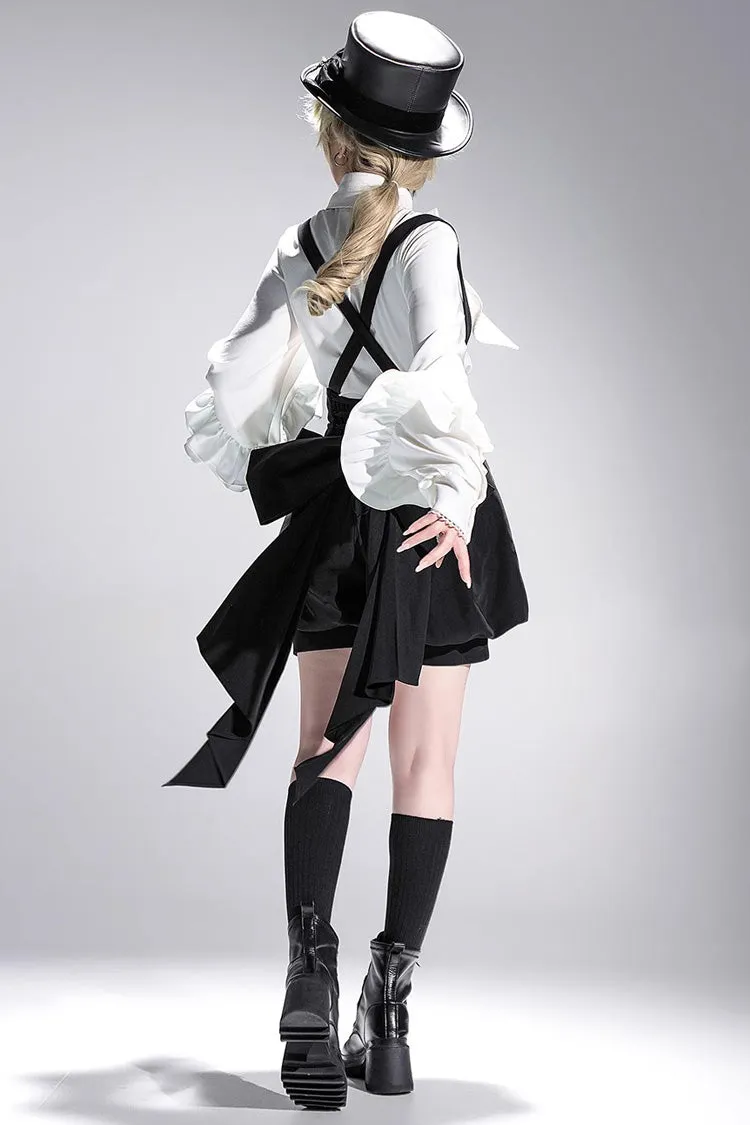 White Long Sleeves Vintage Elegant Prince Ouji Fashion Lolita Blouse