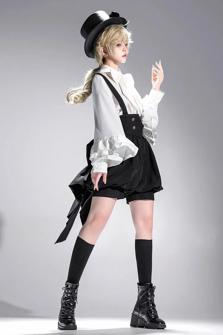 White Long Sleeves Vintage Elegant Prince Ouji Fashion Lolita Blouse