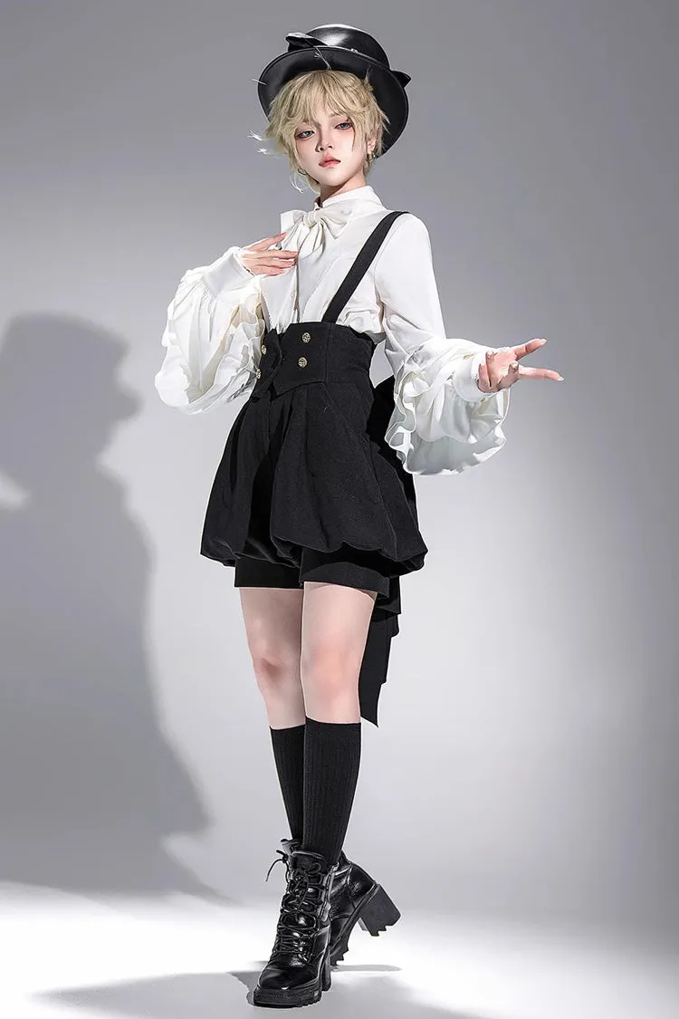 White Long Sleeves Vintage Elegant Prince Ouji Fashion Lolita Blouse