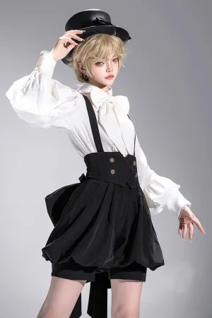 White Long Sleeves Vintage Elegant Prince Ouji Fashion Lolita Blouse
