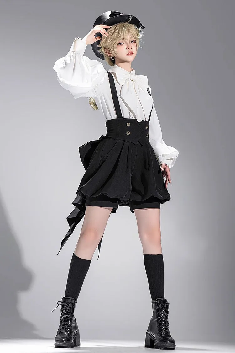 White Long Sleeves Vintage Elegant Prince Ouji Fashion Lolita Blouse