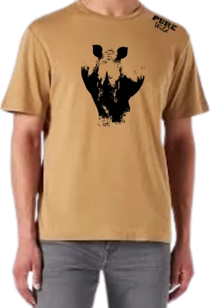 White Rhinoceros T-Shirt For A Real Man
