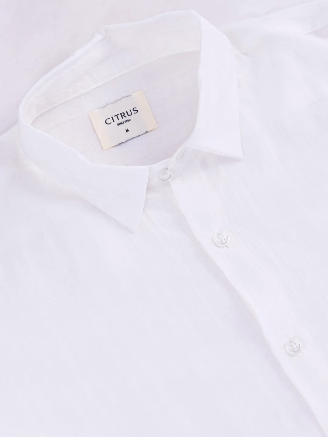 White Striped Slim Fit Shirt