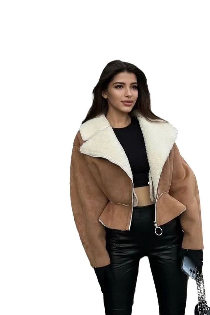 Wide sleeves Short jacket