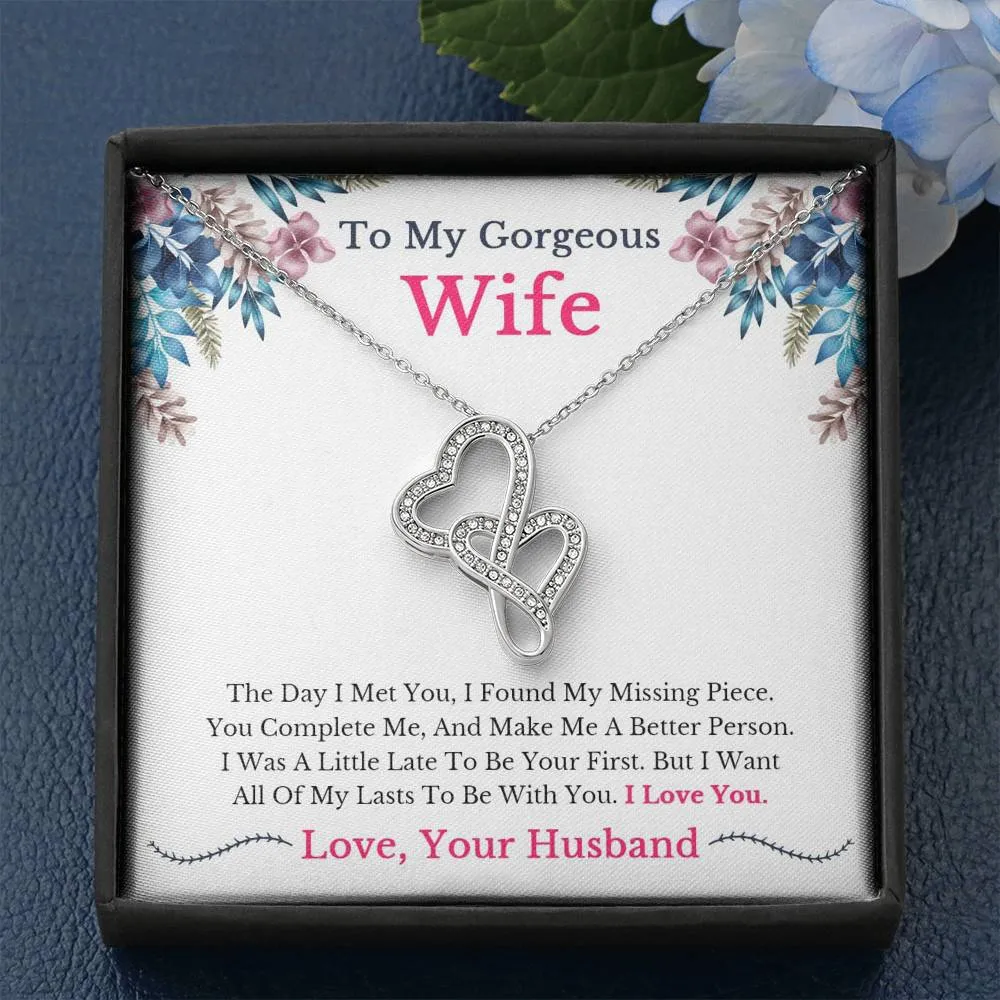 Wife Necklace Gift, Husband To Wife Gift, Anniversary Gift for Wife