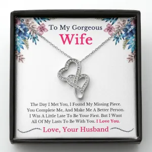 Wife Necklace Gift, Husband To Wife Gift, Anniversary Gift for Wife