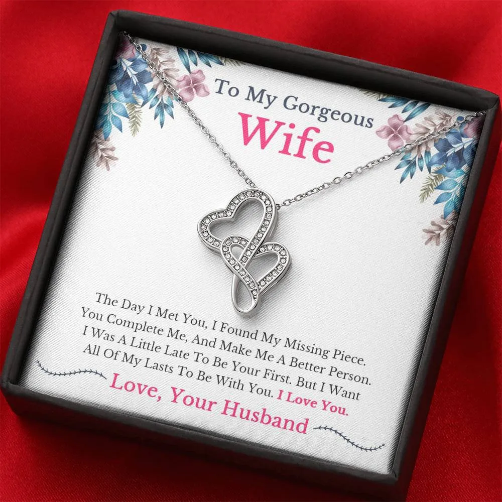 Wife Necklace Gift, Husband To Wife Gift, Anniversary Gift for Wife