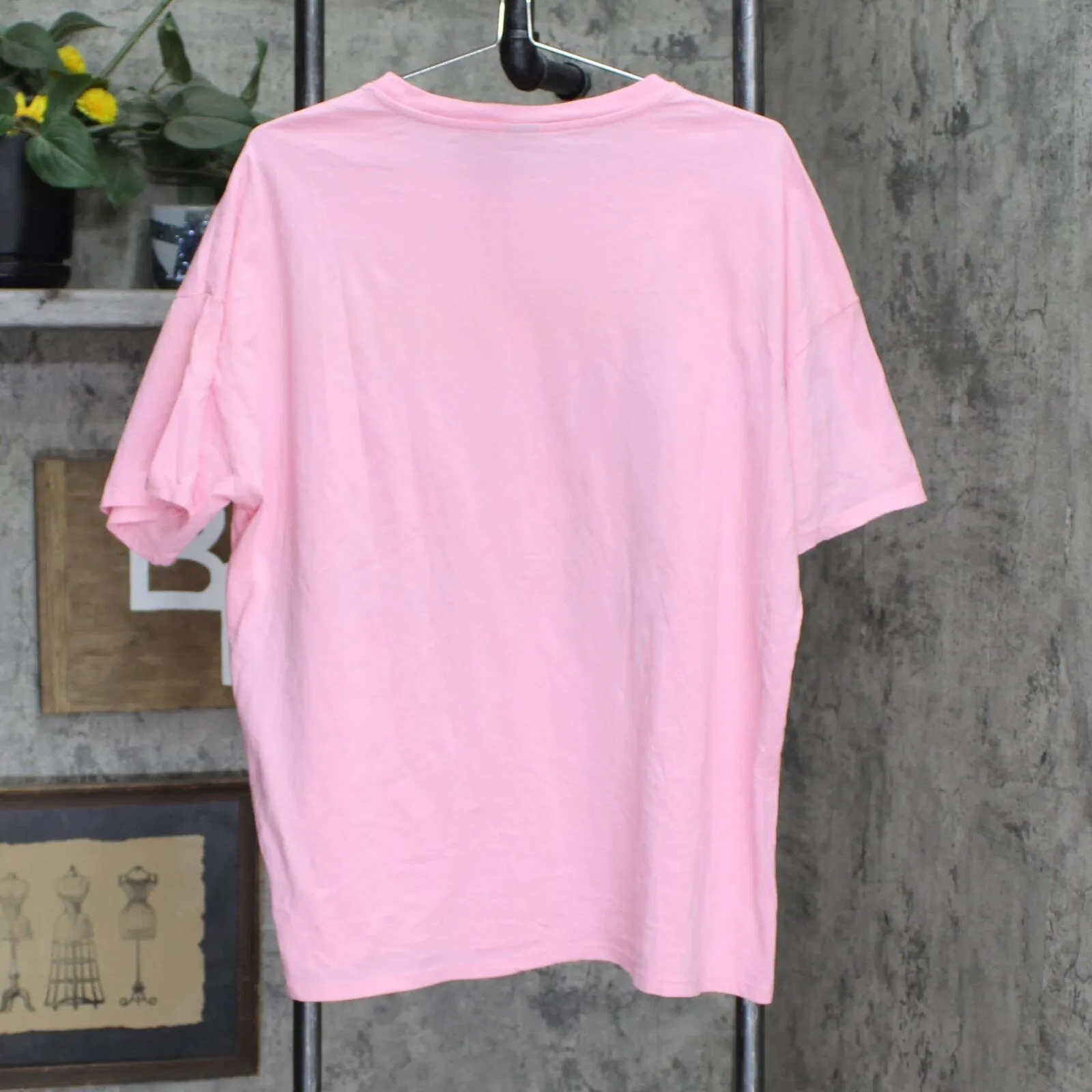 Wild Fable Women's Short Sleeve Oversized T-Shirt Pink Miami Florida M