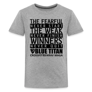 Winners Never Quit, Kids T-Shirt
