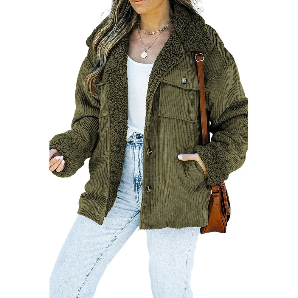 Winter Retro Fur Collar Jacket