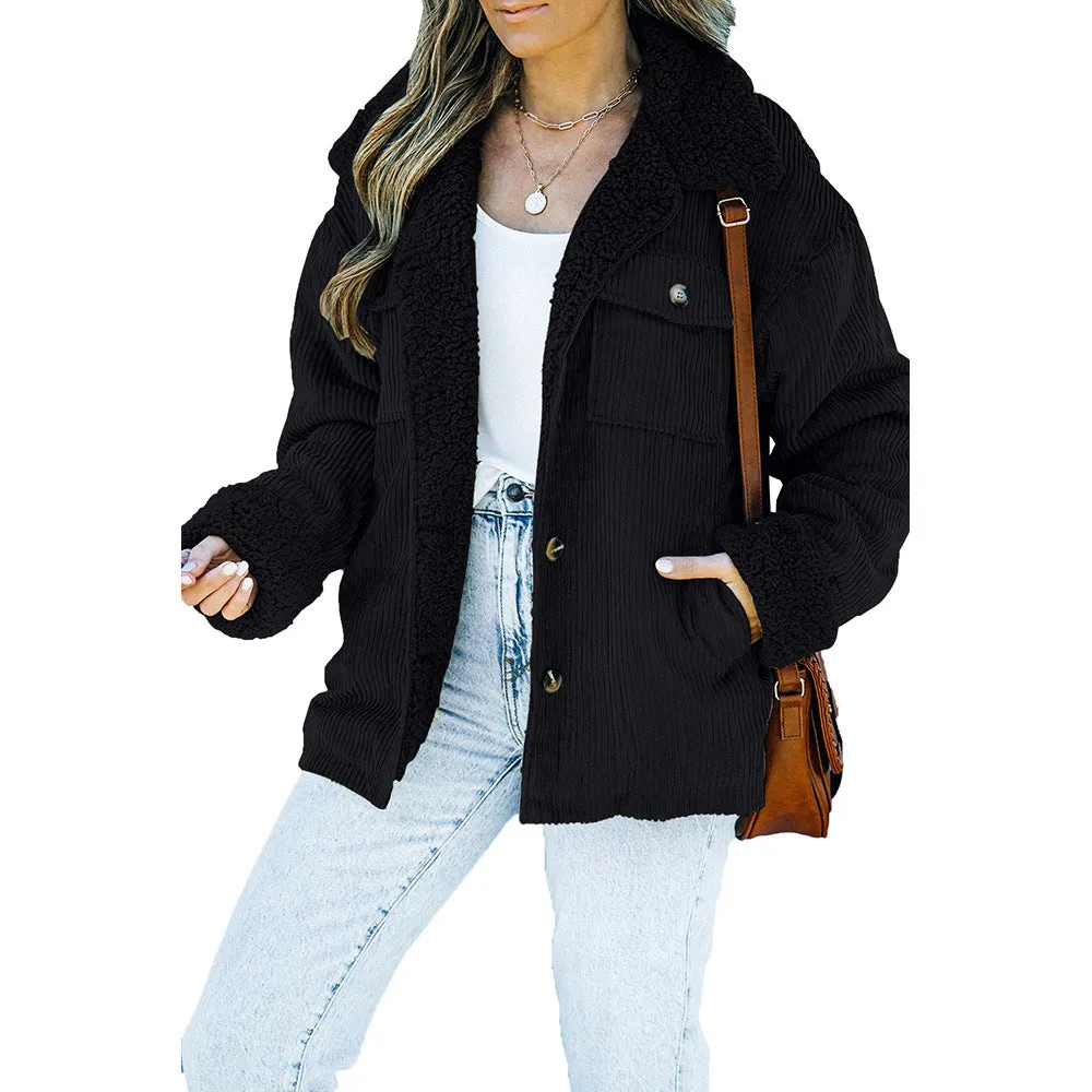 Winter Retro Fur Collar Jacket
