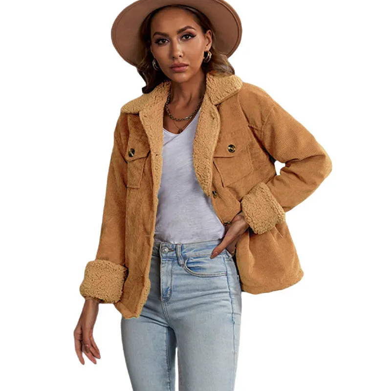 Winter Retro Fur Collar Jacket