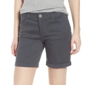 Wit &amp; Wisdom 'Ab'Solution Stretch Twill Shorts in Shadow Women’s Size 14