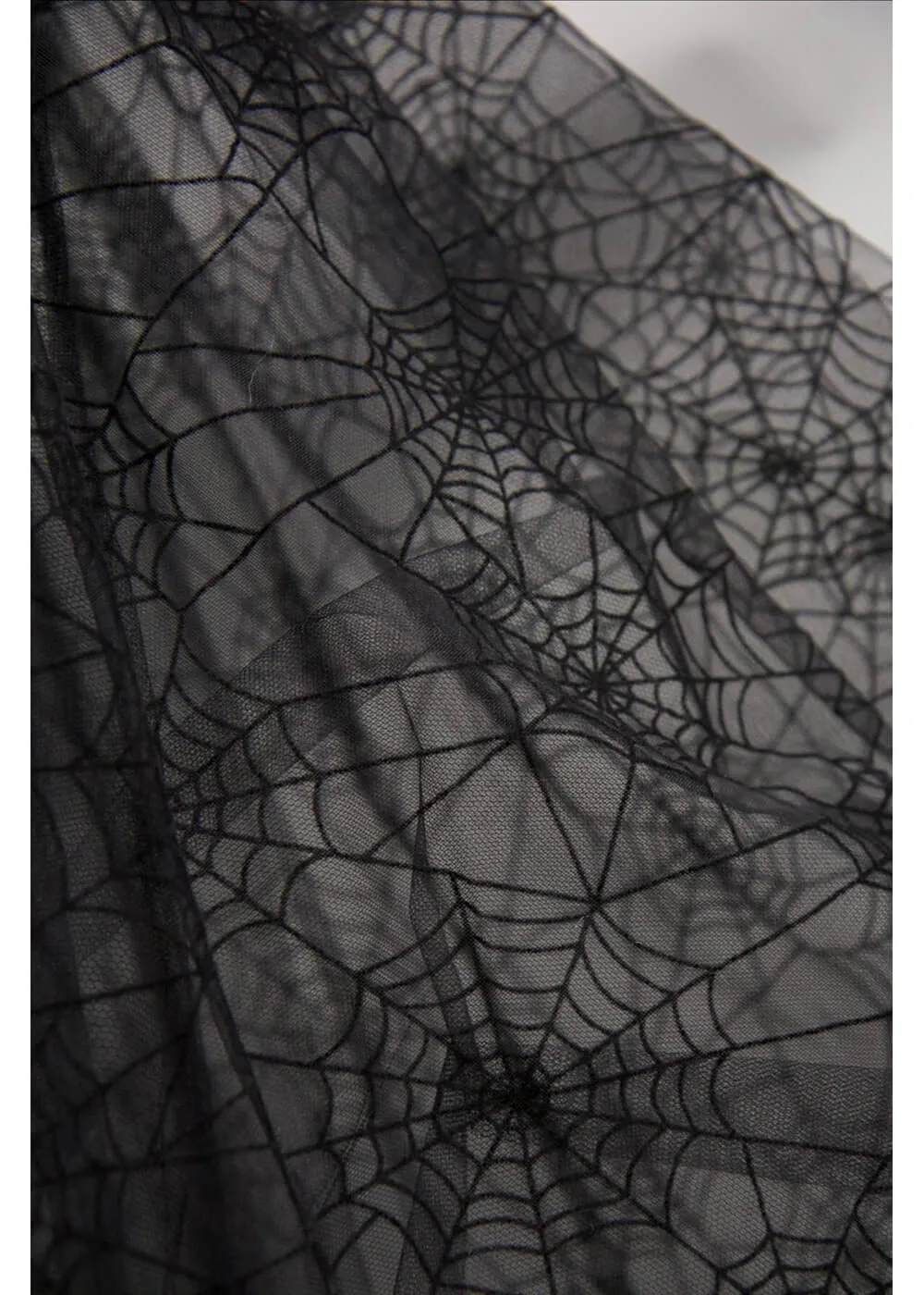 Witchwood Octavia's Web Spider Web Swing Dress Black