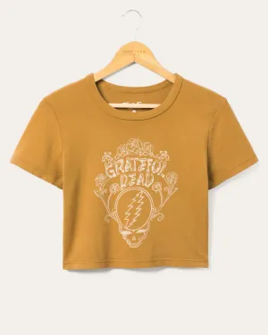 Women's Grateful Dead Skull Baby Tee