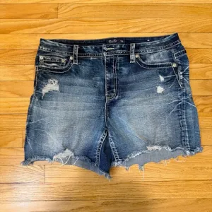 Women's MISSME Jeanshorts High-Rise Midi Short 36