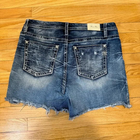 Women's MISSME Jeanshorts High-Rise Midi Short 36