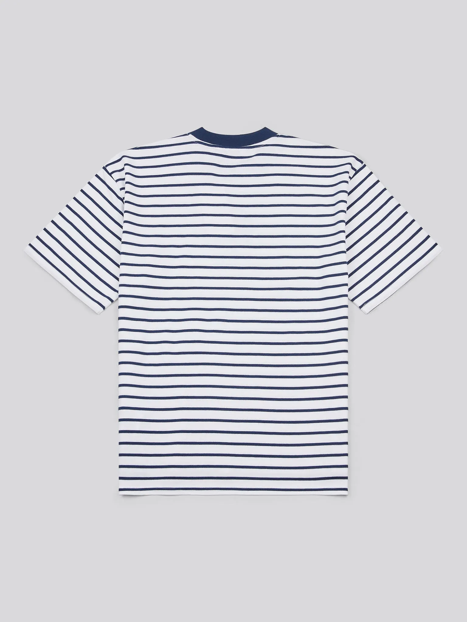 Womens Monogram Rope Stripe Shirt in Navy Iris