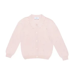 Wool Seamless Knit Cardigan Kirby, Pink