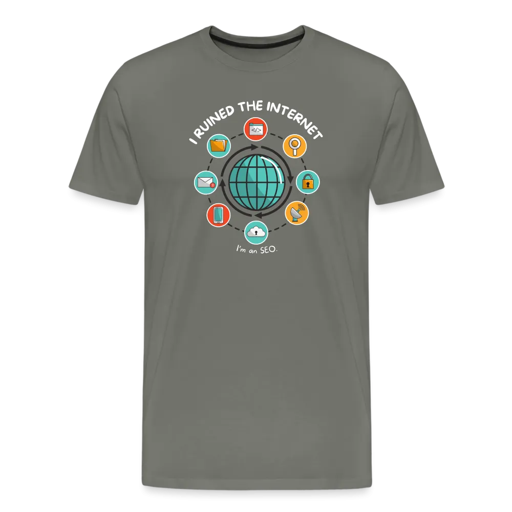 XL SEO Guru: 'I Ruined the Internet, I'm an SEO' – Men's Premium Tee for XL and Up