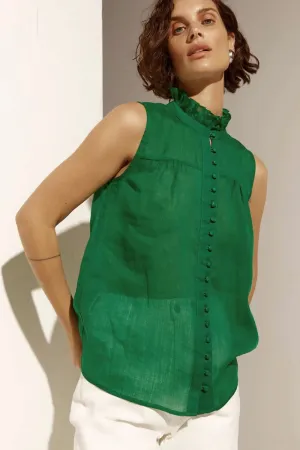 zoe kratzmann - tempo top - palm green