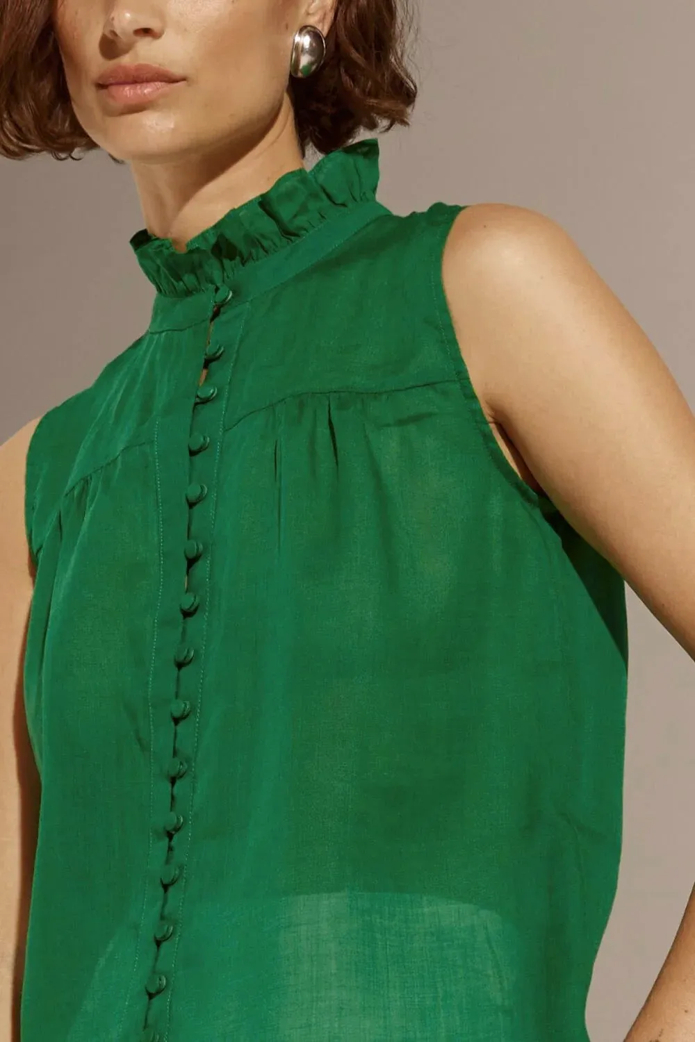 zoe kratzmann - tempo top - palm green